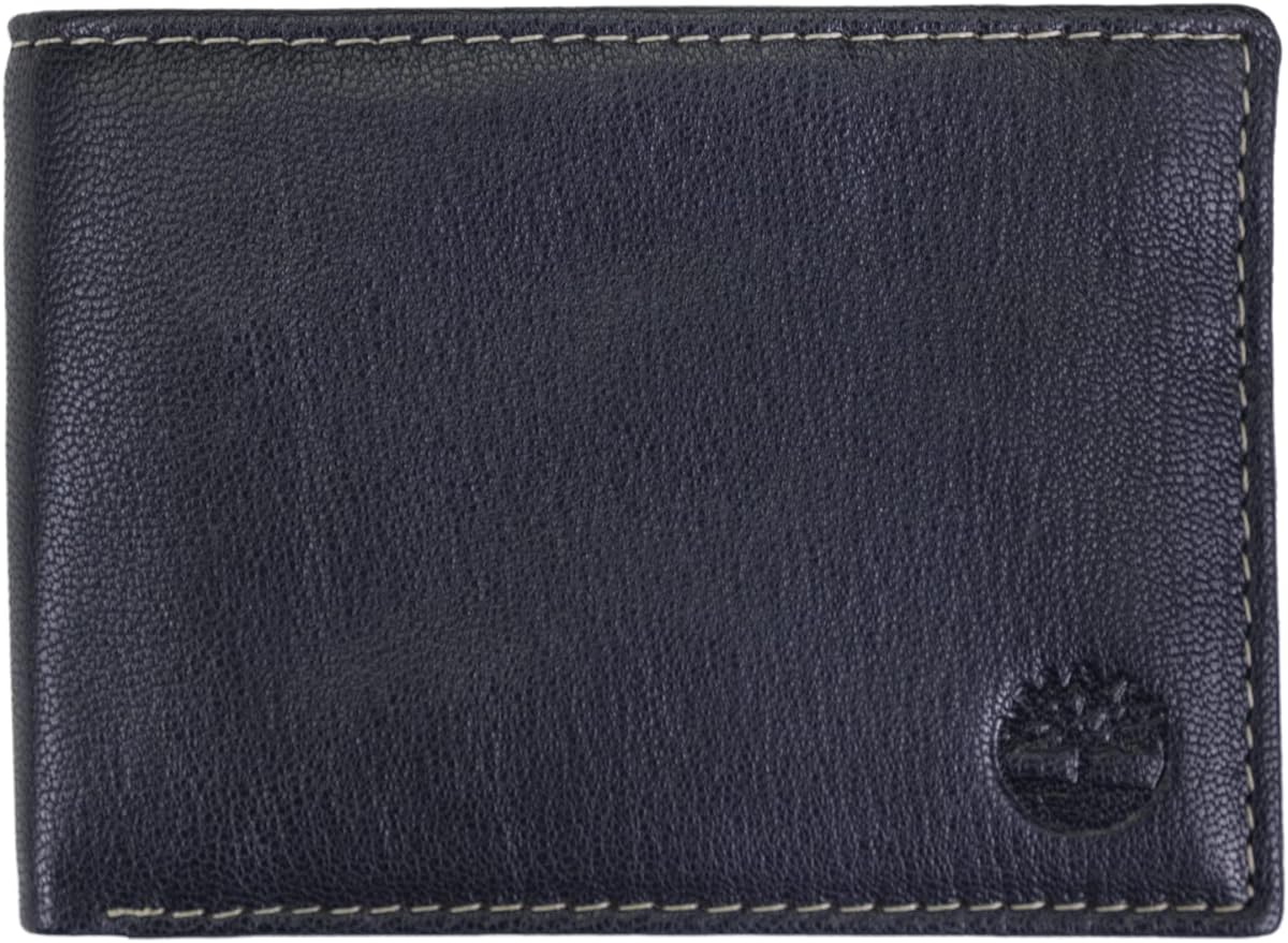 Timberland Men's Genuine Leather Passcase Security RFID Wallet