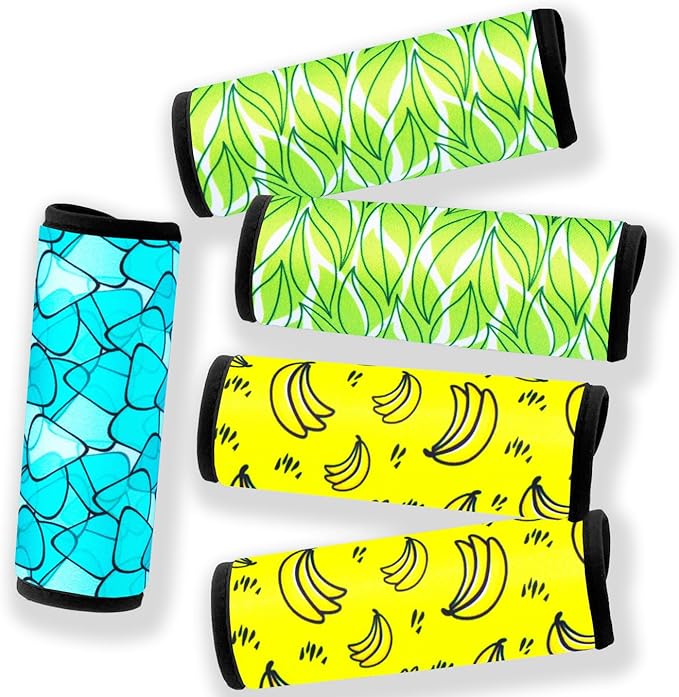 Neoprene Luggage Handle Wrap Fluorescent Colors Luggage Identifiers/Tags/Marker (Mixed04)