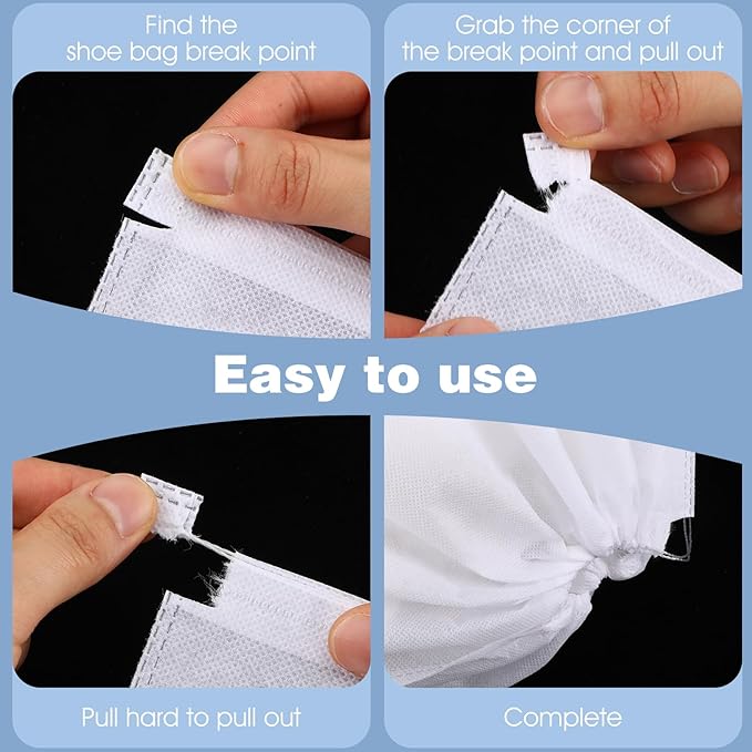 100 Pcs 15.7" x 23.6" Thickened Large Dust Bags for Shoes, Handbags, and Travel Storage, Non-Woven Fabric Shoe Bags, Portable Storage Organizer for Closet, Boots, and Accessories