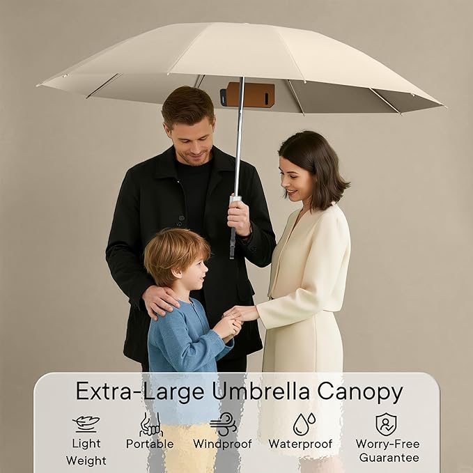 QWB TUMAAOTU Lightweight Compact Inverted Umbrella Windproof Auto Open Close – 5-Second Quick Fold Design for Women & Men, 8 Ribs Strong Travel Umbrellas for Rain & Sun, Fits Backpack & Car