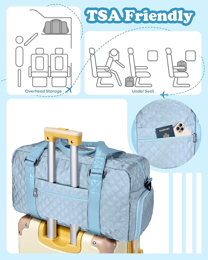 Initial Gym Bag for Girls, Graduation Gift Ideas, Personalized Weekender Bag, Monogram Overnight bag for teens