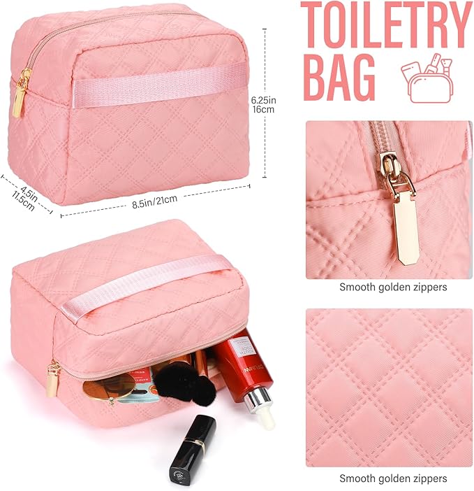 Large Travel Duffle Bag for Women,Carry on Overnight Bag Weekender Bags with Toiletry Bag Travel Bags for Women with Shoe Compartment for Gym Business Trips Sport Hospital(Pink)