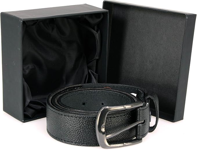 Milwaukee Leather MP7150 Men's Black Genuine Cowhide Leather Money Belt W/Secure Front Buckle for Motorcycle Rider
