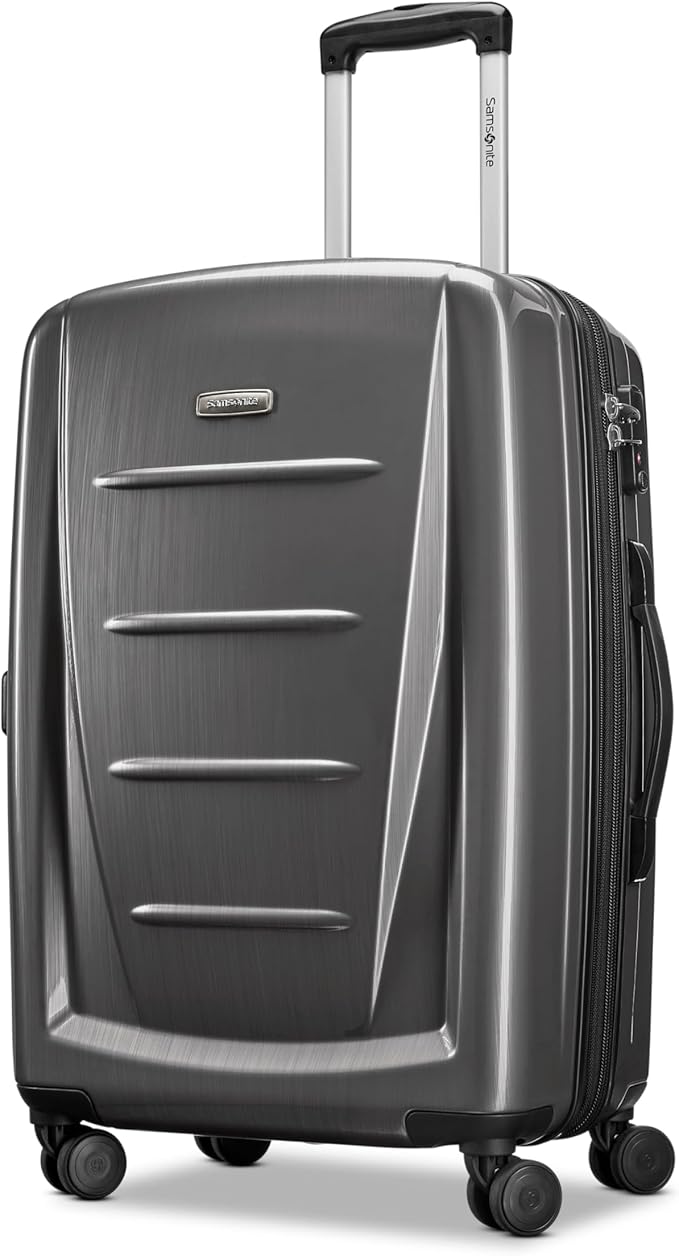 Samsonite Winfield 2 Hardside Expandable Luggage with Spinner Wheels, Charcoal, 3-Piece Set (20/24/28)