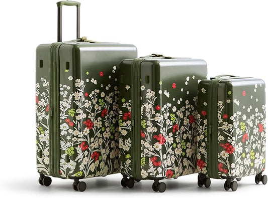 Hardside 3 Piece Luggage Set, Breezy Meadow, One Size