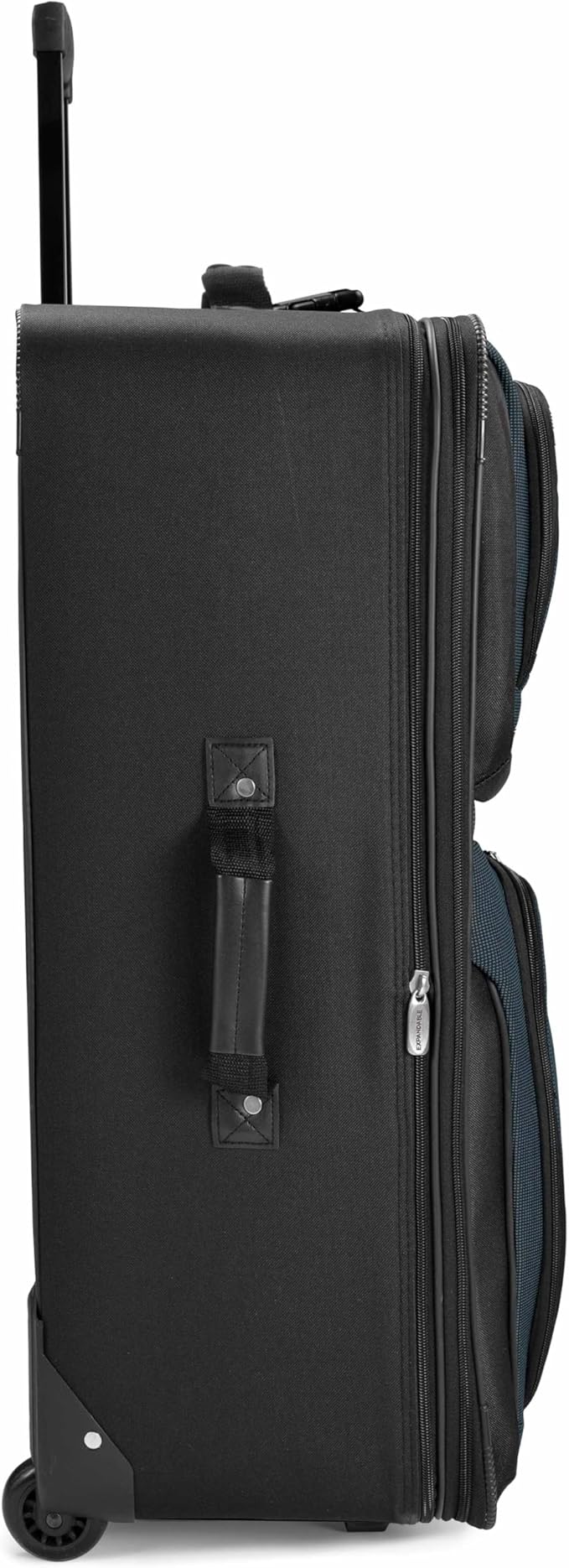 Travel Select Amsterdam Softside Expandable Luggage with Rolling Wheels, Navy, 29-Inch Large