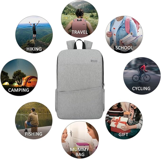 MAXTOP Deep Storage Laptop Backpack Business Anti-theft Backpacks[Water Resistant] College School Computer Bookbag Fits 17 Inch Laptop