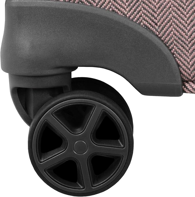 London Fog Newcastle 24 8-wheel Spinner, Rose Charcoal Herringbone