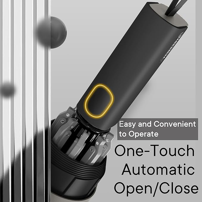 QWB TUMAAOTU Lightweight Compact Inverted Umbrella Windproof Auto Open Close – 5-Second Quick Fold Design for Women & Men, 8 Ribs Strong Travel Umbrellas for Rain & Sun, Fits Backpack & Car