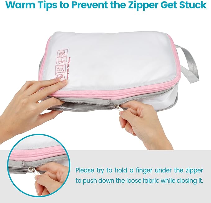 Cambond Compression Packing Cubes for Travel - Lightweight Expandable Travel Bags Luggage Organizers Travel Essentials Compression Cubes for Travel Space Saver for Carry on Suitcases Organizer