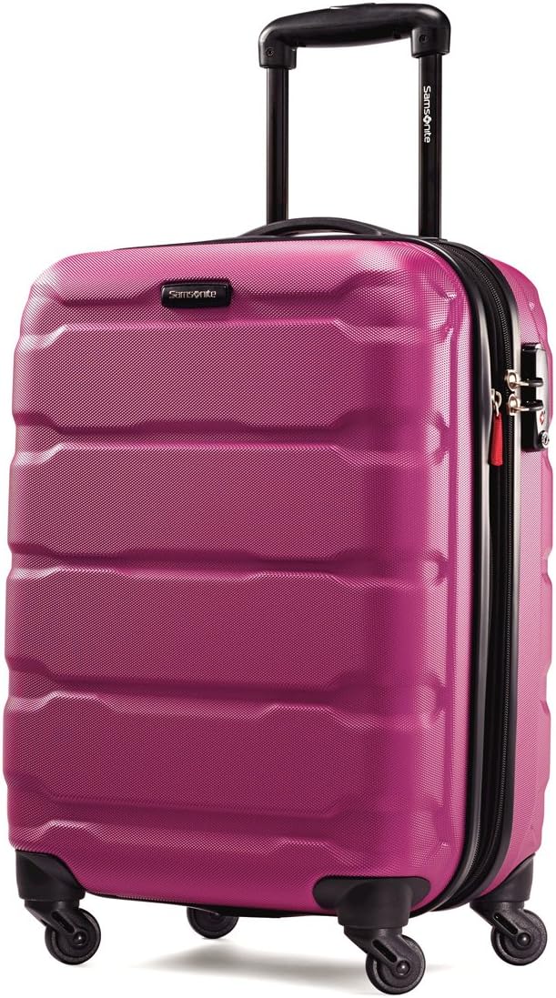 Samsonite Omni PC Hardside Expandable Luggage with Spinner Wheels, Radiant Pink, Carry-On 20-Inch