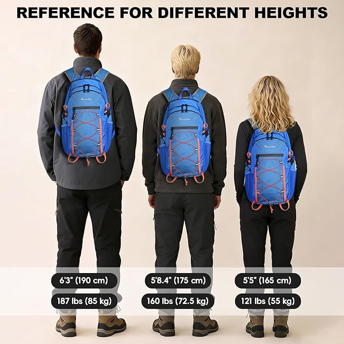 Seektop 20L Foldable Waterproof Hiking Backpack, Ultralight Small Lightweight Daypack Packable Backpack for Men Woman