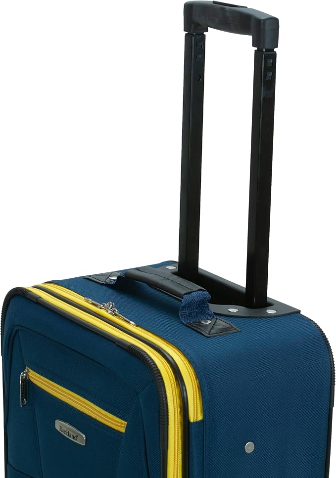 Rockland Fashion Softside Upright Luggage Set, Navy, 2-Piece (14/19)