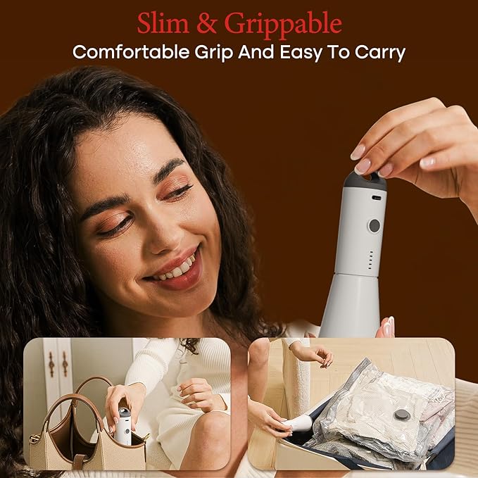 Vacuum Bags for Travel with Rechargeable air Pump, Carry-on Size Compression Packing Bags for Luggage and Suitcase, Space Saver for Clothes and Clothing 18 Combo Travel Size