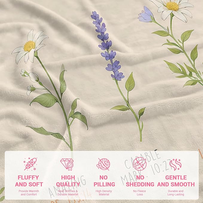 TEHALK Christian Gifts for Women Faith, Inspirational/Religious/Spiritual Gifts for Adults 40"x 60"