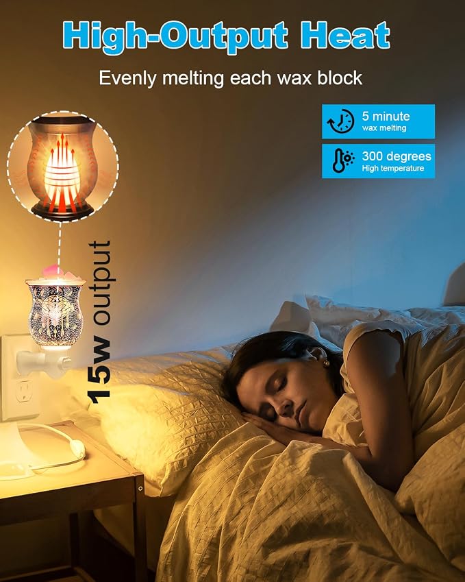 Salt Lamp Bulbs - 15 Watt Light Bulbs for Scentsy Wax Warmer - C7 Replacement Bulbs for Plug in Wax Diffuser- Warmwhite - Dimmable,15 Packs