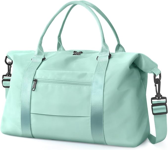 Travel Duffle Bag, Waterproof Weekender Bag Carry On Tote Bags for Women, Travel Essentials Sport Gym Bag for Men, Hospital Bag for Labor and Delivery, Overnight Bag Luggage Bag with Trolley Sleeve