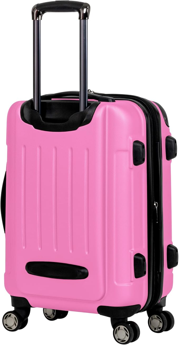 Kenneth Cole REACTION Renegade Luggage Expandable 8-Wheel Spinner Lightweight Hardside Suitcase, Watermelon, 20-Inch Carry On