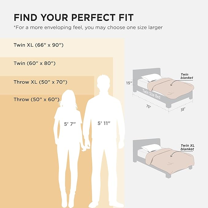 Bedsure GentleSoft Light Brown Twin Blanket for Bed - Cozy Soft Blankets for Women, Cute Large Throws for Girls, 66x90 Inches