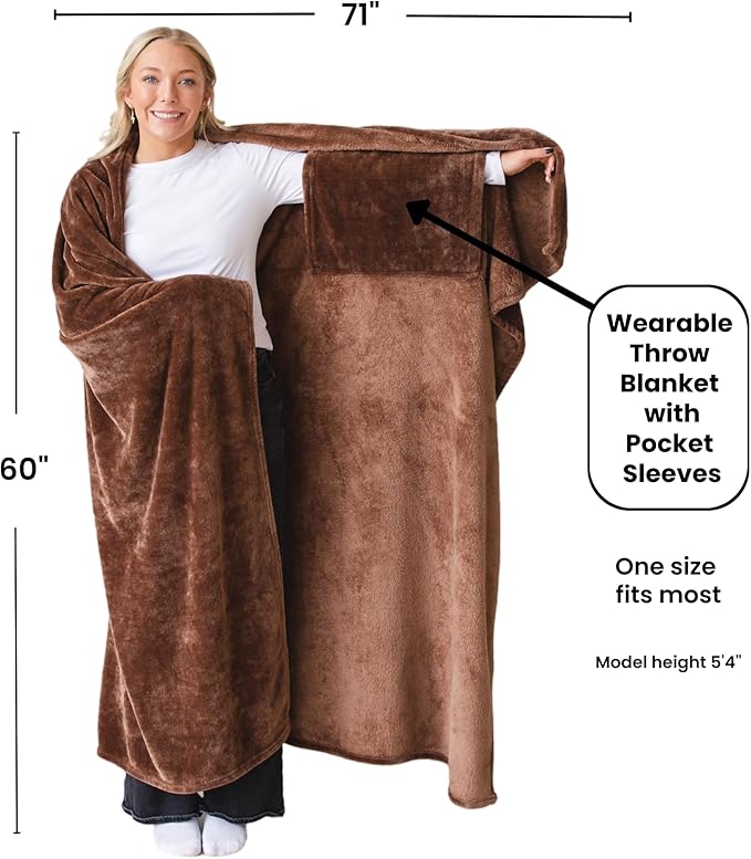Wearable Blankets for Women, Adult Wearable Blanket Men, Mother's Day Gifts for Her, Wife Birthday Gift Ideas
