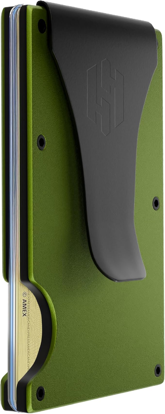 Hayvenhurst Wallet For Men - Reinvented Design Men's Wallet - Slim, Minimalistic & Seamless, Blocks RFID Scanners with a Money Clip (Matte Olive) | Reinvented Design, Slim, Minimalistic, Seamless, Blocks RFID Scanners, with a Money Clip