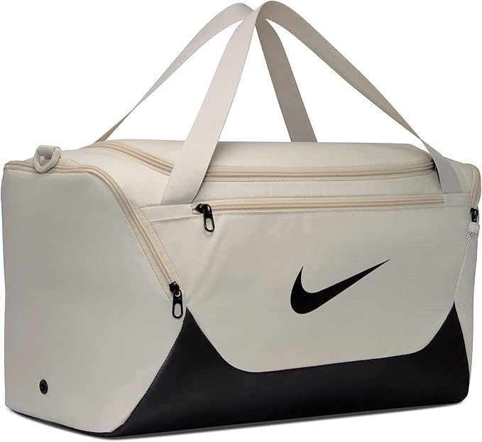 Nike Brasilia Duffel (Small), Light Bone/Black/Black, MISC