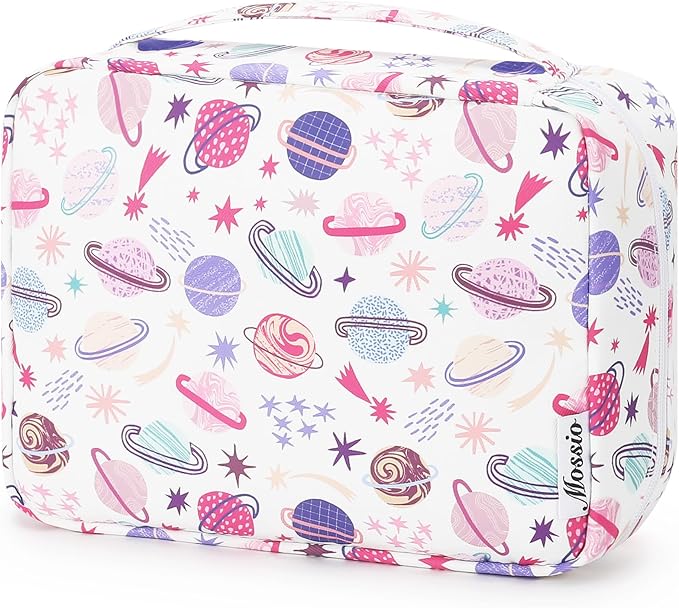 Mossio Hanging Toiletry Bag with Sturdy Hook - Large Portable Cosmetic Makeup Travel Organizer for Men & Women