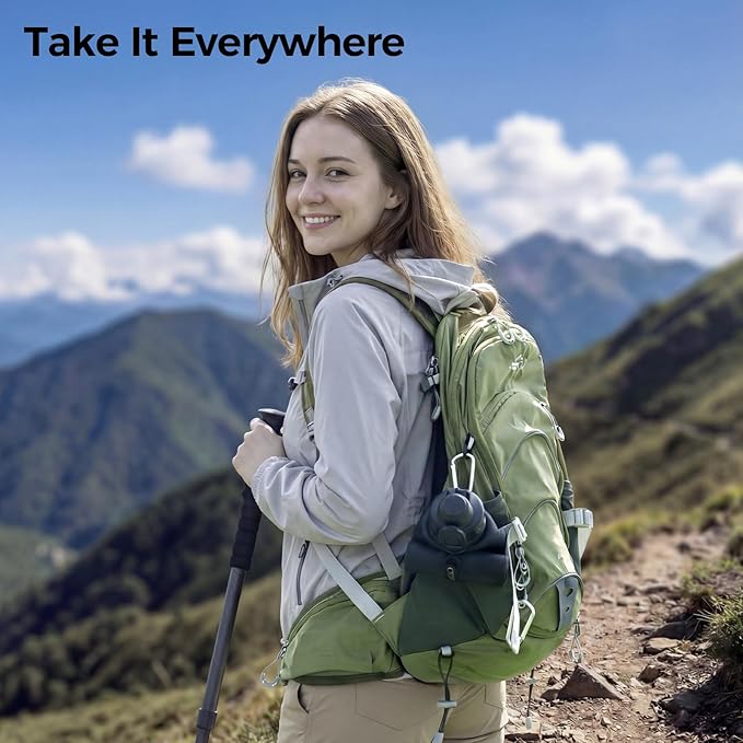 TakeToday Collapsible Water Bottles 32oz, Foldable Travel Bottle, TSA-Approved Leakproof Newly Silicone Water Bottle for Hiking, Travel, Outdoors, Green