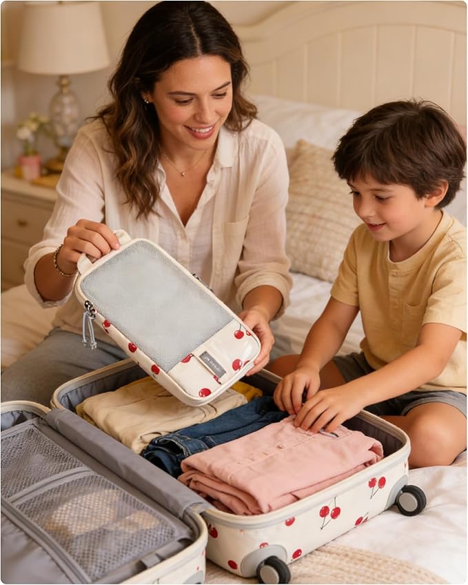 BAGSMART 6 Set /4 Set/2 Set Compression Packing Cubes for Travel, Lightweight Luggage Organizer Bags, Durable Space Saver Bags Travel Essentials