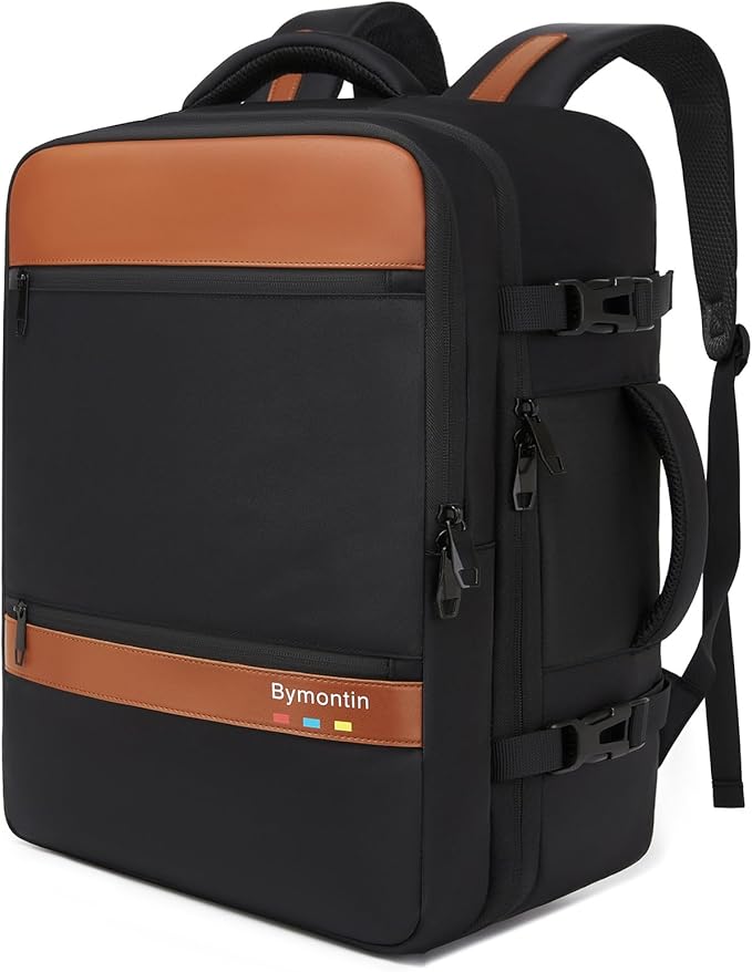 Smart Suitcase-style Laptop Backpack, 25L / 35L Practical Travel Bag for Work, Leisure & Flight, Luggage-Style Commuter Pack (Black, 35L)