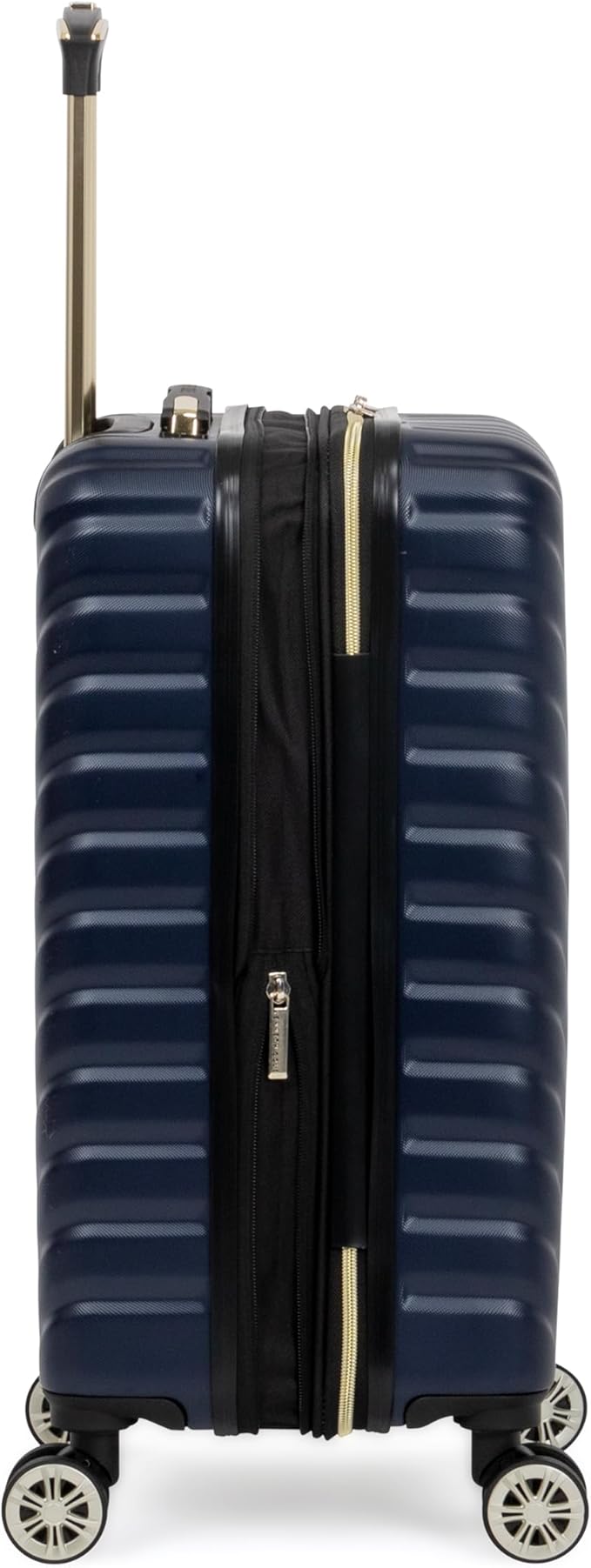 Kenneth Cole REACTION Madison Square Lightweight Hardside Chevron Expandable Spinner Luggage, Navy, 20-Inch Carry On