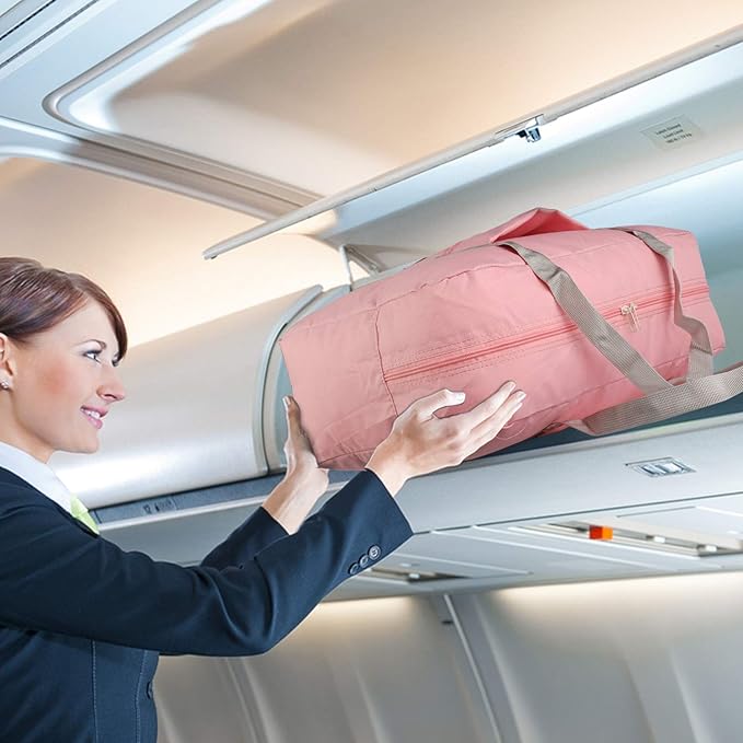 WANDF For Spirit Airlines Personal Item Bag 18x14x8 Travel Duffel Bag Underseat Foldable Carry-on Luggage for Women