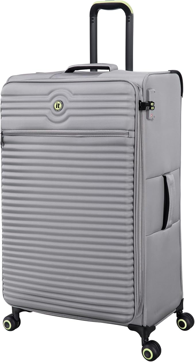 It Luggage Circulator 32" Softside Checked 8 Wheel Expandable Spinner, Elephant Skin