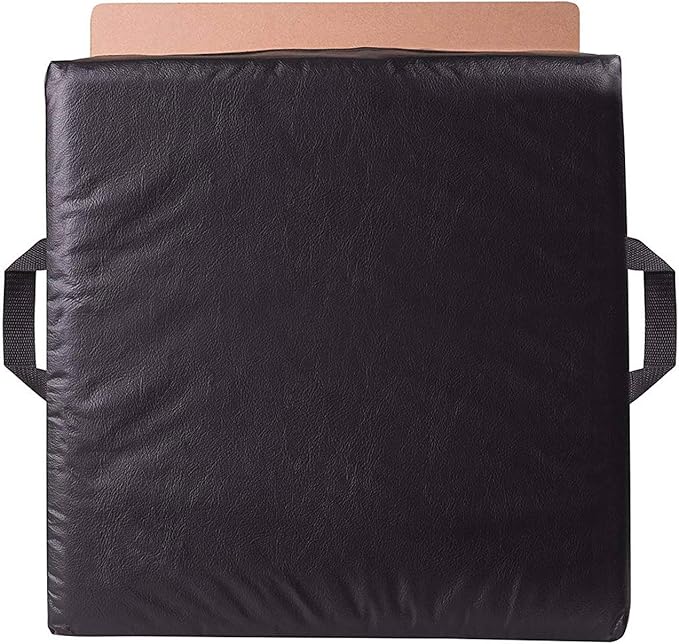 DMI Comfort Seat Cushion for Soft and Firm Support on Wheelchairs, Office Chairs, Dining Chairs and Stadium Seats, Standard Foam, 16 x 16 x 4, Black (Pack of 5)