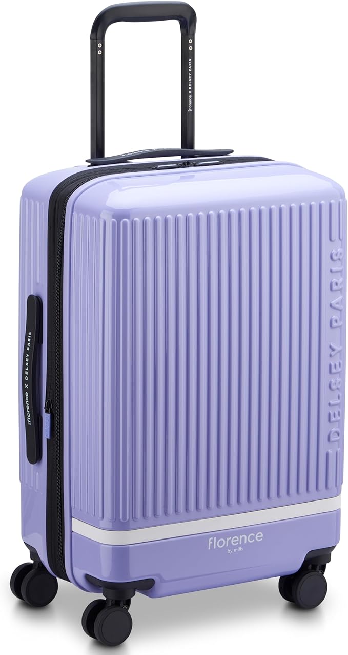 florence by mills Spin Me Away Hardside Expandable Luggage with Spinner Wheels, Lavender, Carry-On 20 Inch