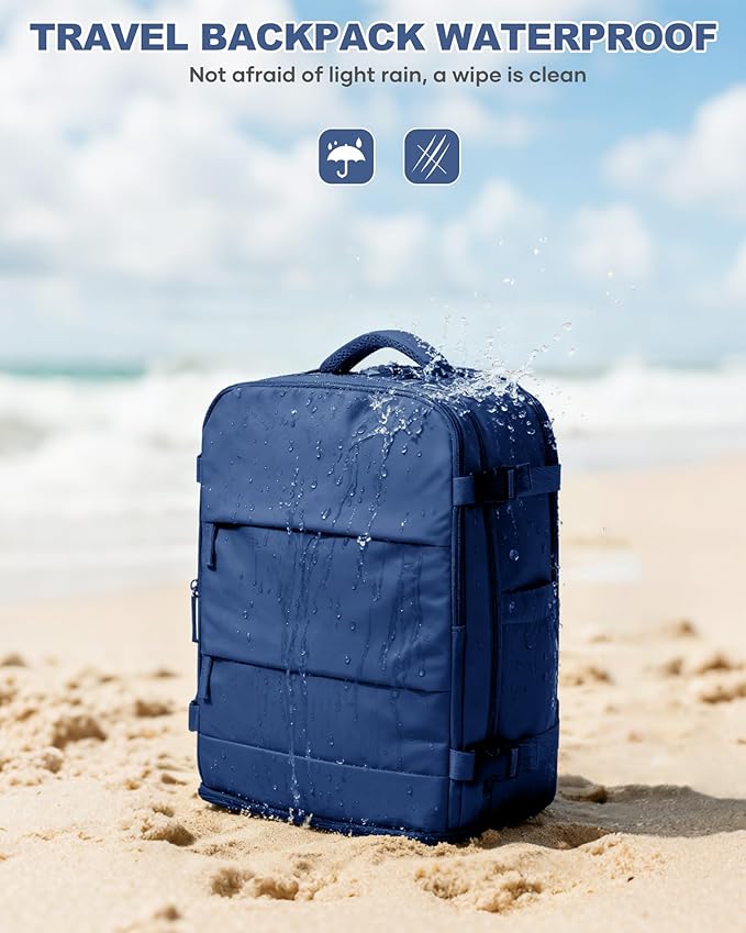 coowoz Travel Backpack Carry On for Women Man Gym Backpacks with Laptop Compartment Mochila de Viaje Teacher Personal Item Backpack Airplane Accessories Must Haves Royal Blue Small