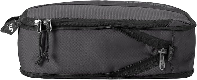 Eagle Creek Pack-It Reveal Cube Set - Packing Cubes for Compartmentalizing Luggage - Durable - Ultra-Lightweight - Water-Resistant - Easy Grab Zipper Pull - Mesh Windows - Black - XS/S/M
