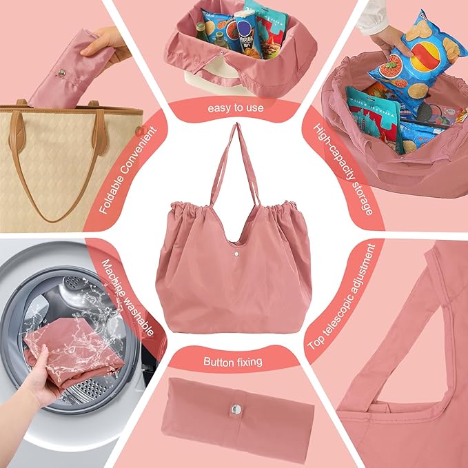 Reusable Grocery Bags,Reusable Shopping Bags,Folding Bags Totes,Stretchable and shrinkable shopping bag for Groceries