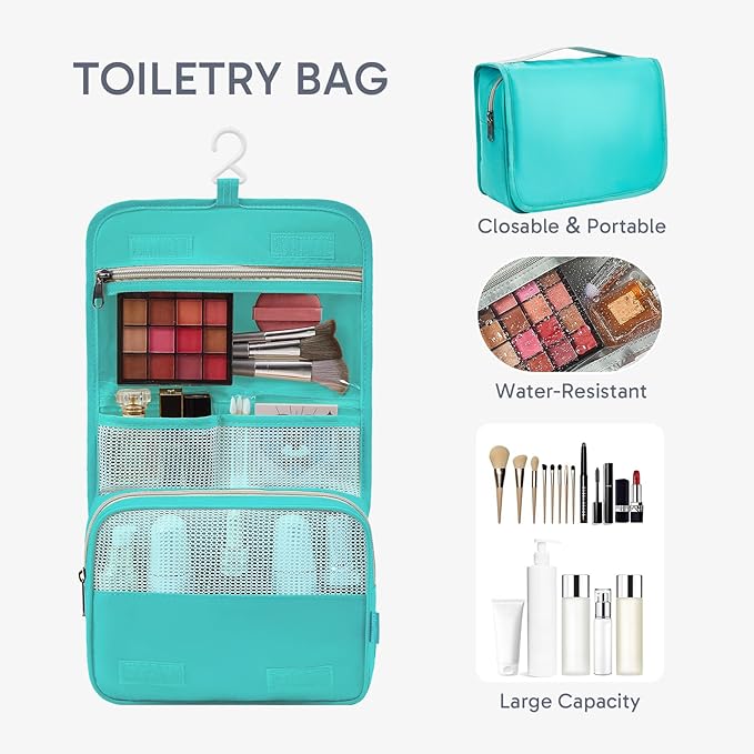 10 Set Packing Cubes for Travel, Gifts for Women Mom,Anti-Tearing Suitcase Organizer for Luggage with Shoe & Hanging Toiletry Bag,OlarHike Vacation Essentials & Accessories for Cruise Ship