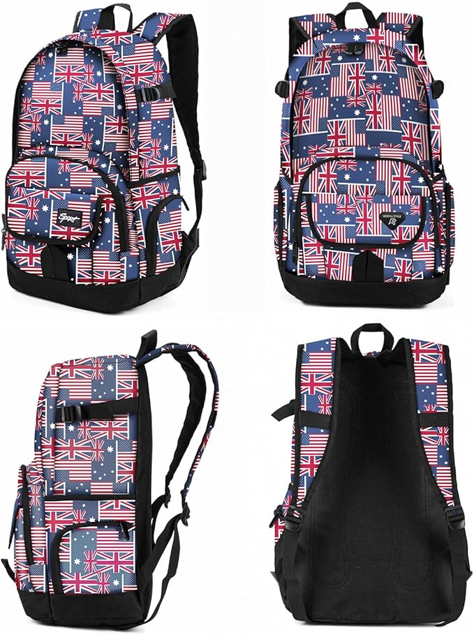 rickyh style School Backpack Travel Bag for Men & Women Lightweight College Back Pack with Laptop Compartmen
