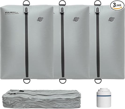 Reusable Vacuum Bags for Travel With Pump,Professional Waterproof IPX8 Zipper Vacuum Compression Bag for Suitcases Backpack,Space Saver Bags Packing Organizers for Clothing Packing(3 Pack,Gray)