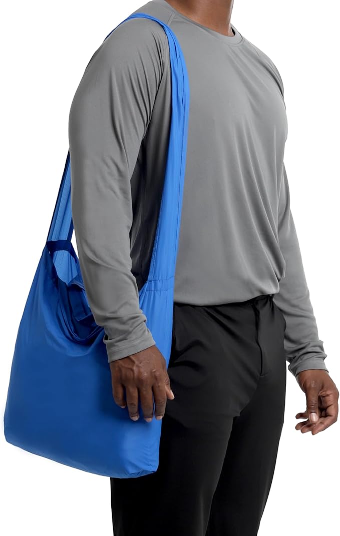SYZY World's Most Compact Travel Tote Bag Portable Shopping Beach Market Bag - Reusable Collapsible Stuffable