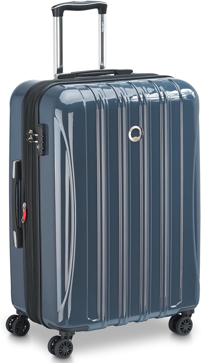 DELSEY PARIS Helium Aero Hardside Expandable Luggage with Spinner Wheels, Orion Blue, 2-Piece Set (21/24)