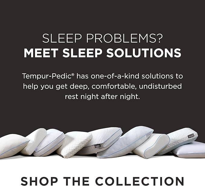 TEMPUR-Pedic, Standard TEMPUR-Neck Pillow, High Profile-2-Pack, White 2 Count
