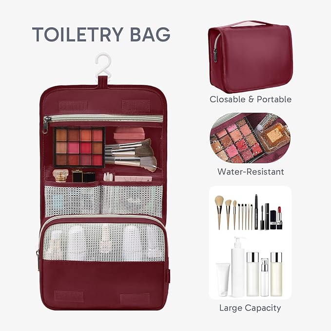 10 Set Packing Cubes for Travel, Gifts for Women Mom,Anti-Tearing Suitcase Organizer for Luggage with Shoe & Hanging Toiletry Bag,OlarHike Vacation Essentials & Accessories for Cruise Ship