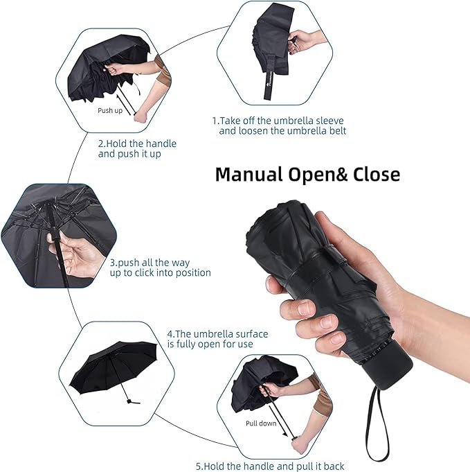 SY COMPACT Travel Umbrella - Lightweight Portable Mini Compact umbrellas-Factory outlet shop