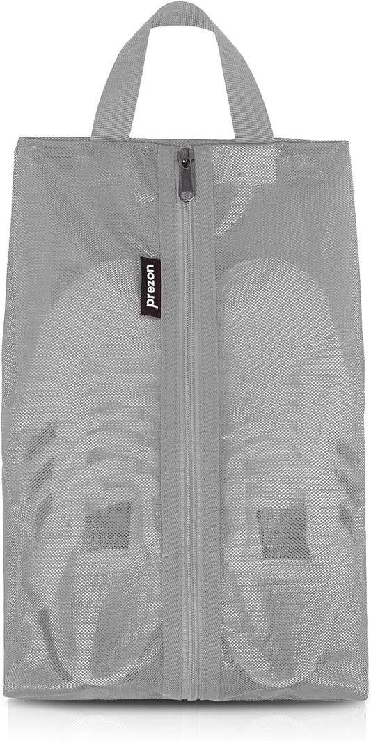 Travel Shoe Bags - Water Resistant TPU Mesh, Sturdy YKK Zipper, Unisex Shoe Pouch for Travel or Home Storage