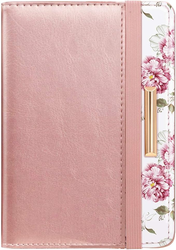 Passport Holder Cover Travel RFID Blocking Passport Cover Cute Slim Passport Wallet with Elastic Band for Women