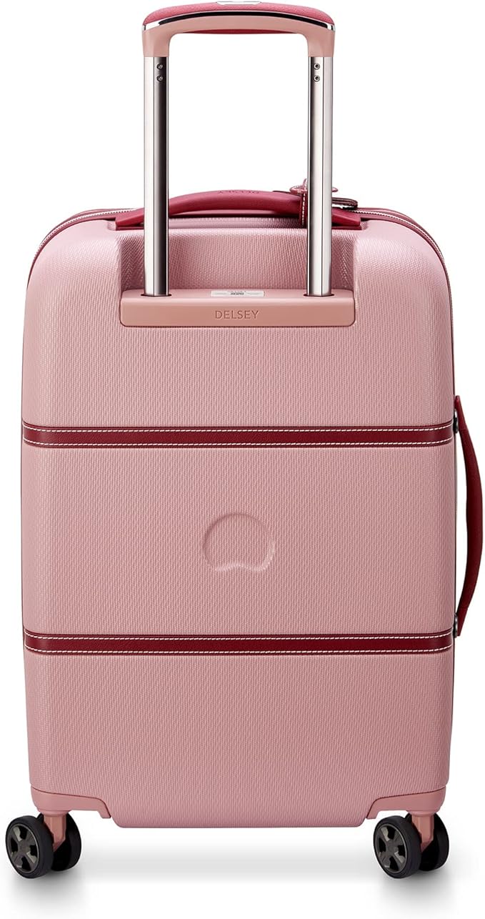DELSEY PARIS Chatelet Air 2.0 Hardside Luggage with Spinner Wheels, Pink, Carry on Plus 20 Inch