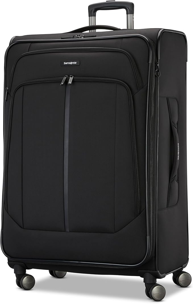 Samsonite Ascella 4 Large Checked Suitcase - Black